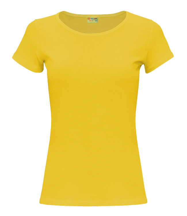 Футболка NOVIC женская, цвет желтый