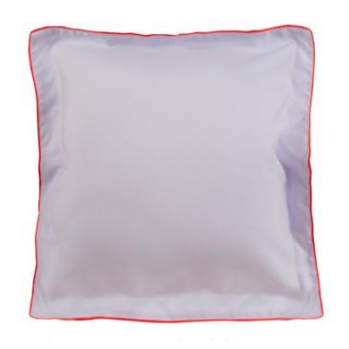 Подушка белая с цветным кантом
