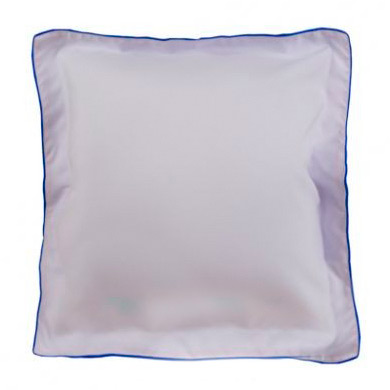 Подушка белая с цветным кантом