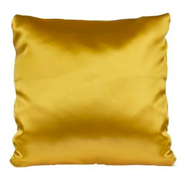Подушка золото, атлас, 40×40 см.